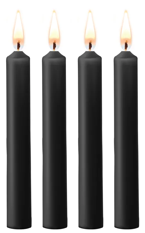 Lot de 4 Mini Bougies SM WAX Noire