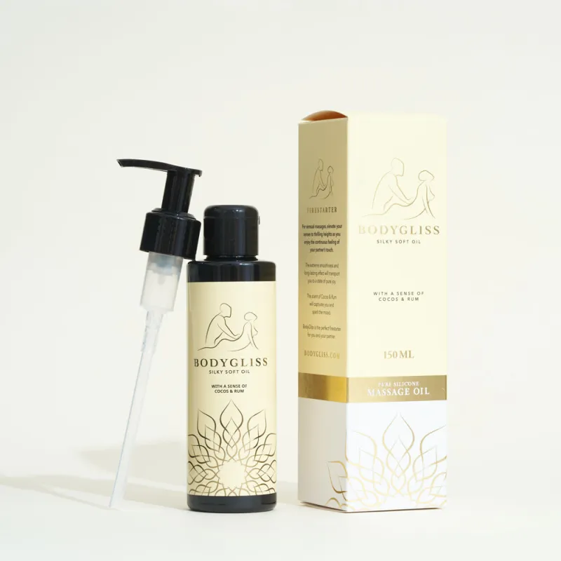 Huile de massage 2 en 1 silicone BodyGliss -   Coco Rhum