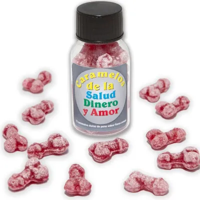 Bonbons Forme Pénis Fraise Cerise 12 pièces - Diablo Picante