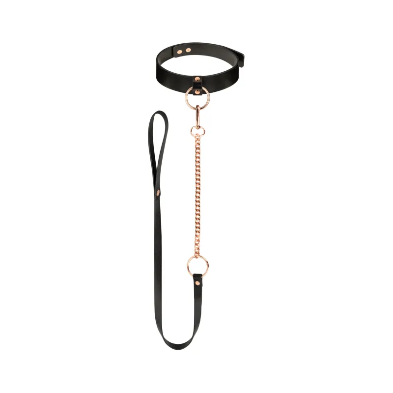 Collier avec Laisse Dorée