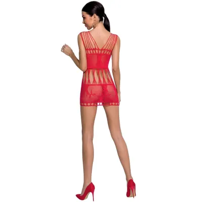 Bodystocking Résille BS090 Rouge Taille Unique - Passion