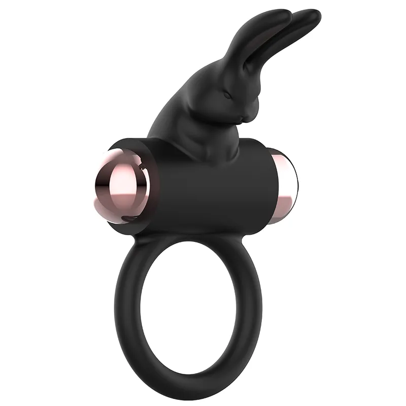 Anneau vibrant Coquette Chic Desire noir et or - Coquette