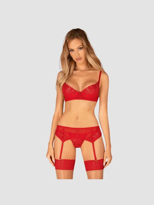 Ensemble 3 pièces Ingridia rouge