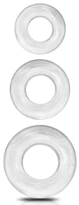 Lot de 3 Anneaux péniens souples BEAST Transparents