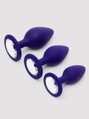 Kit plug anal bijou Three Blings 3 pièces