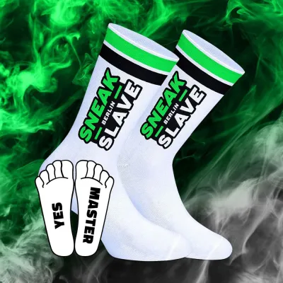 SneakFreaxx Chaussettes SNEAK BERLIN SLAVE Noir-Vert