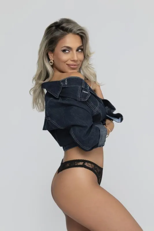 Christine - Culotte Fendue Tara - Noir