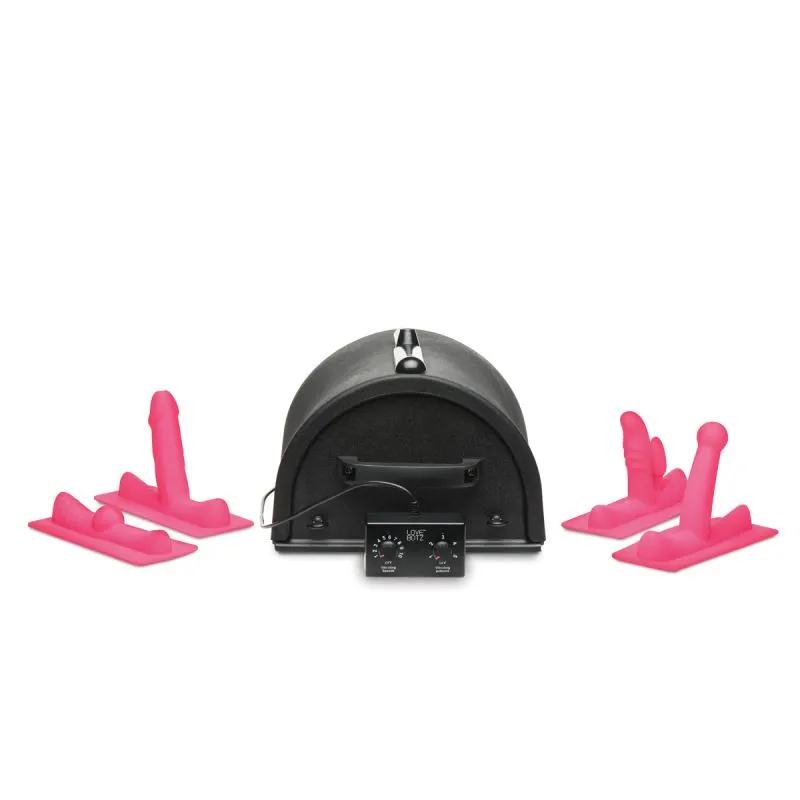 LOVE BOTZ - 50X Saddle Pro Machine Sexuelle avec 4 Accessoires - Noir