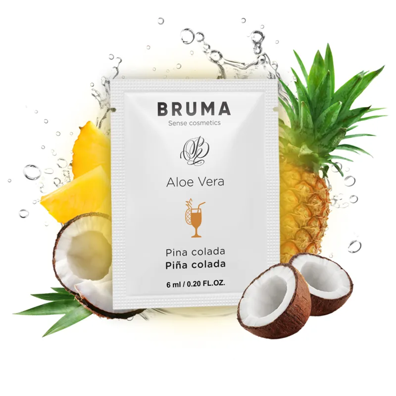 Gel lubrifiant Bruma Aloe Vera saveur Pina Colada 6 ml - Bruma