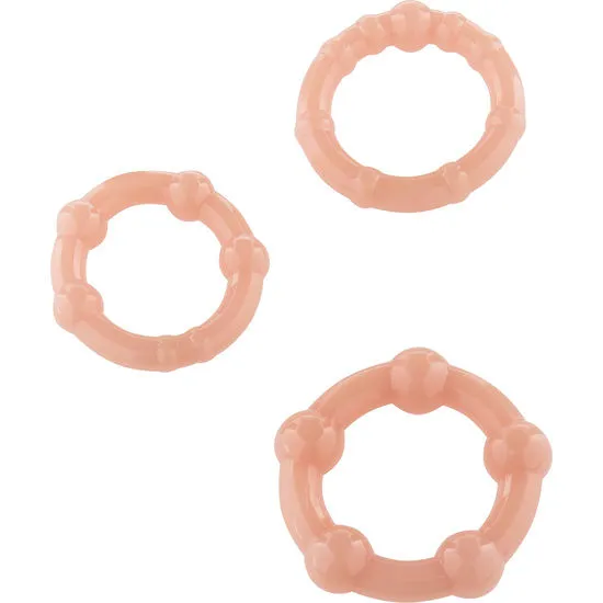 Anneaux péniens Stay Hard Three Rings lot de 3 - Seven Creations