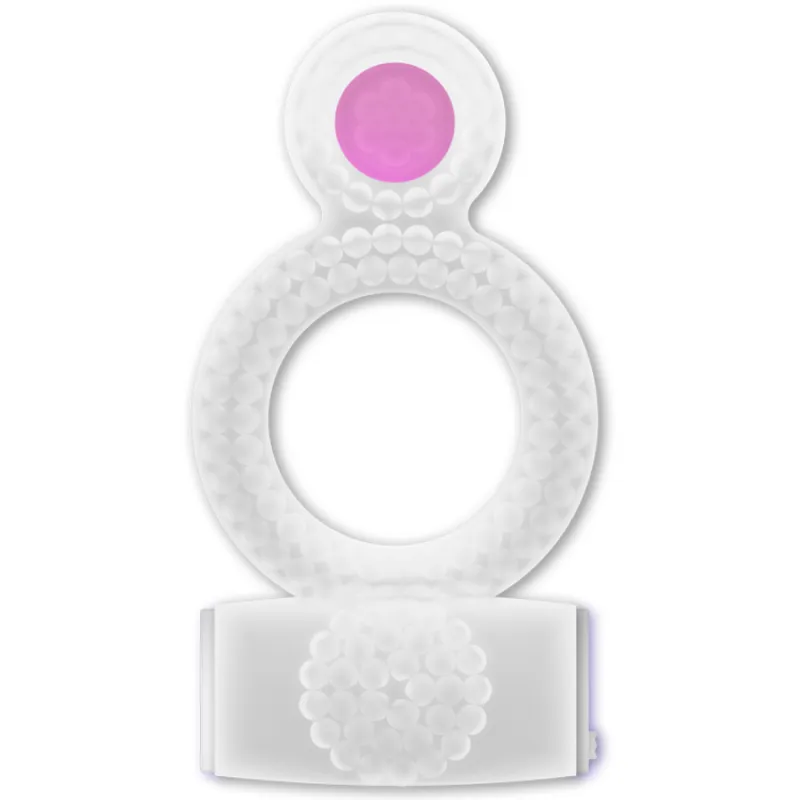 Anneau Vibrant Casual Love Bague Transparente Double Plaisir