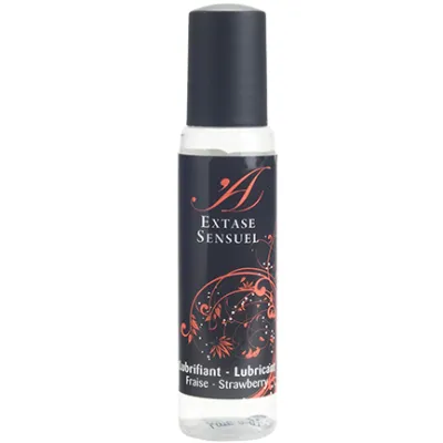 Lubrifiant intime fraise format voyage 35ml - Extase Sensual