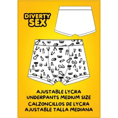 Boxer Sans Coutures Imprimé Pénis Taille M - Diablo Picante