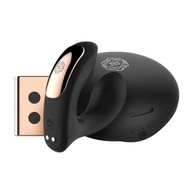Rosy Gold – Vibromasseur Portable avec Boîtier Luxe – Noir