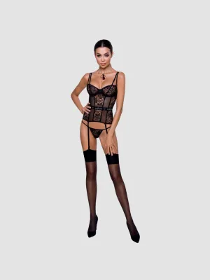 Ensemble Corset Leticia Devil Collection Noir