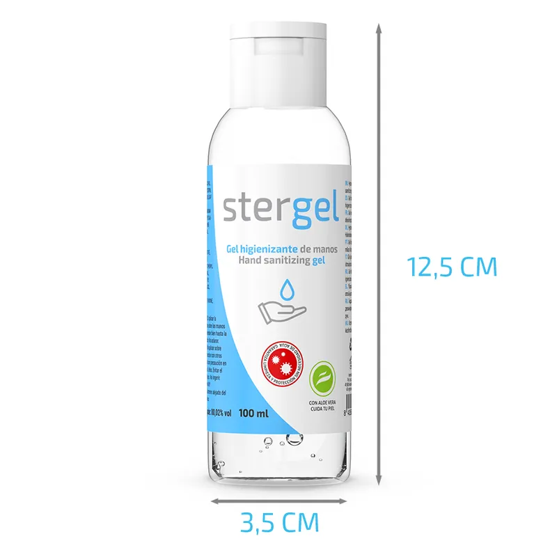 Gel hydroalcoolique désinfectant à l'aloe vera 100 ml - Stergel