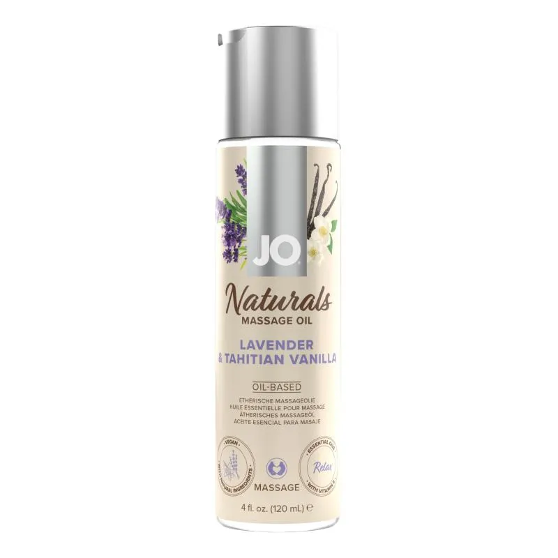 JO - Naturals Huile de massage à la lavande et à la vanille de Tahit