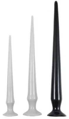 Gode long TAIL FLEX L 48 x 4.5 cm Noir
