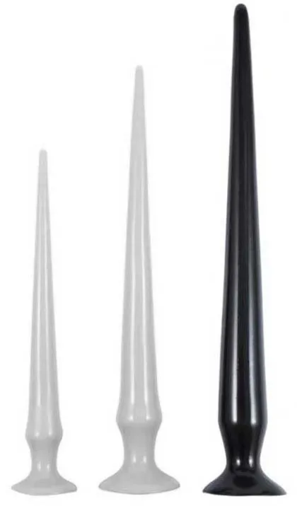 Gode long TAIL FLEX L 48 x 4.5 cm Noir