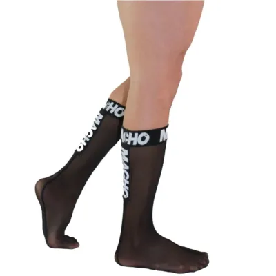 Chaussettes Fétish Semi-Transparentes Noires - Macho
