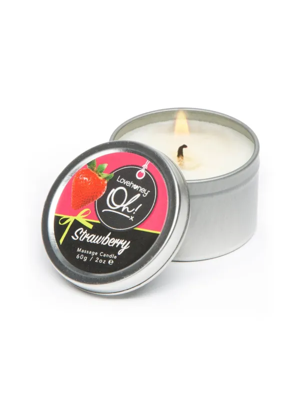 Bougie de Massage Fraise Oh!