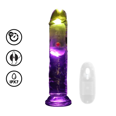 Realrock Led Glow Godemichet Vibrant 18 cm
