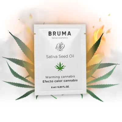 Gel lubrifiant réchauffant Cannabis 6 ml - Bruma