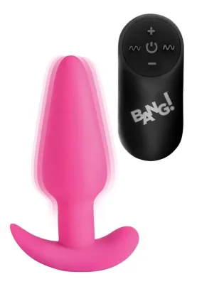 BANG! - Plug Anal Vibrant avec Télécommande - Rose