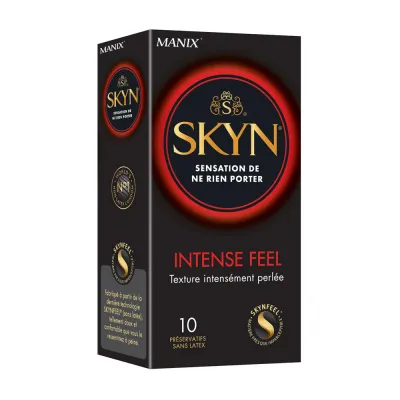 Préservatifs sans latex texturés Skyn Intense Feel - Boîte de 10
