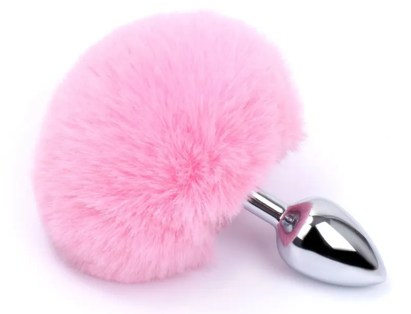 Plug Queue de lapin BUNNY TAIL 6 x 2.7 cm Rose