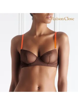 Soutien-Gorge Corbeille Corps à Corps Choco & Orange Fluo