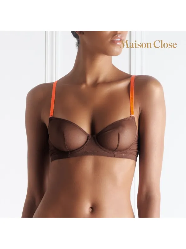Soutien-Gorge Corbeille Corps à Corps Choco & Orange Fluo
