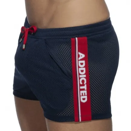 Short WAISTBAND MESH Marine