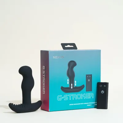 Vibromasseur G-Stroker - 13 cm (plug), 11,1 cm (base) Noir