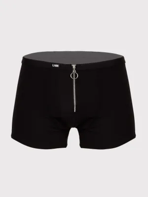 Boxer fermeture éclair noir