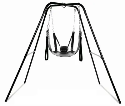XR Brands - Balançoire sexuelle extrême avec porte-tête - Noir
