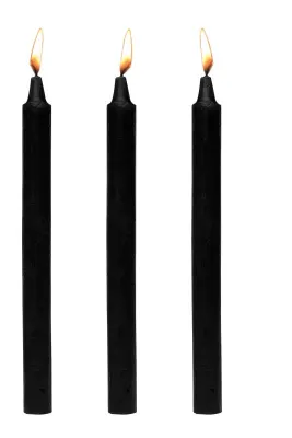 XR Brands - Dark Drippers Bougies à Gouttes Fétichistes - Noir