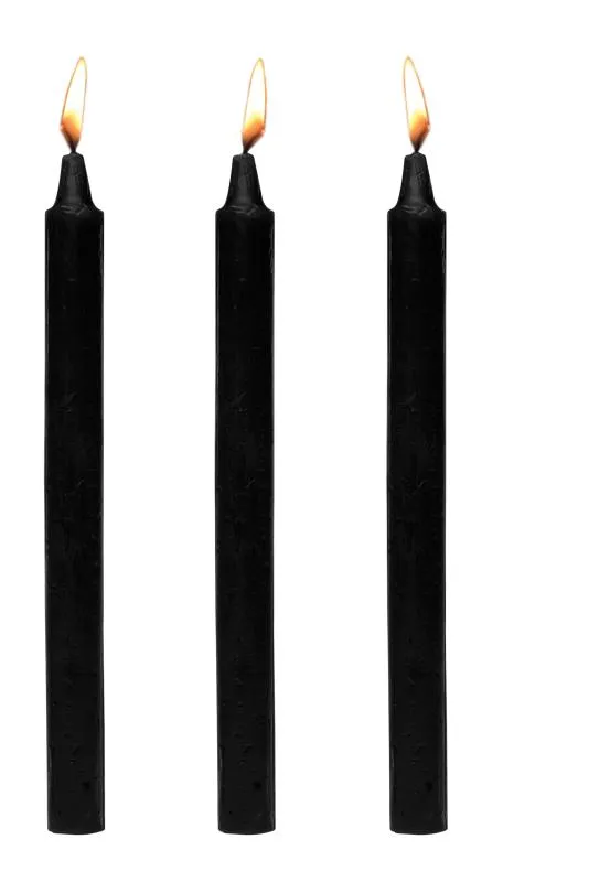 XR Brands - Dark Drippers Bougies à Gouttes Fétichistes - Noir