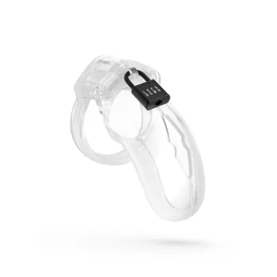 Cage de chasteté Lockdown Transparent - Moyen