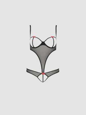 Body Ouvert Heidi Devil Collection Noir