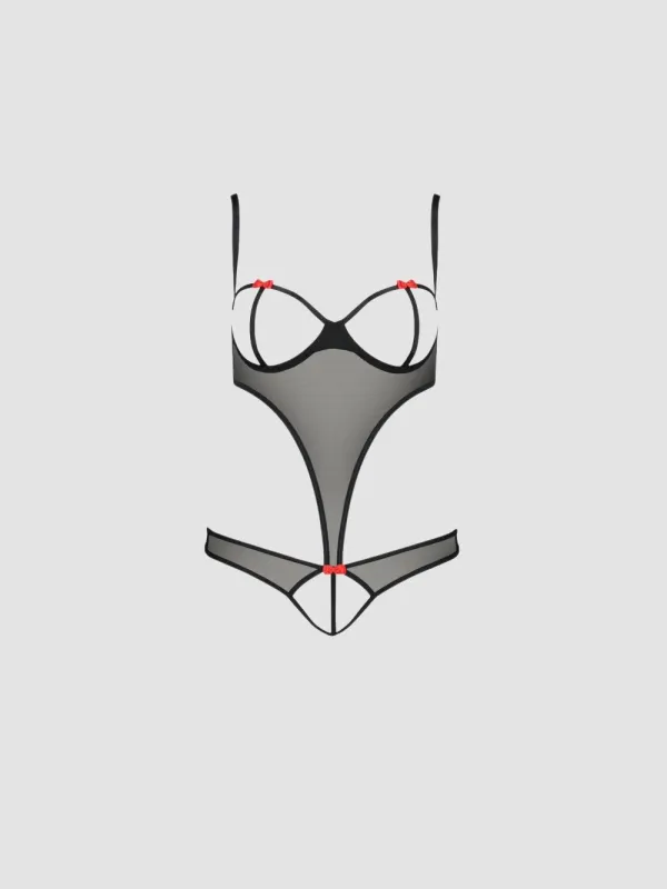 Body Ouvert Heidi Devil Collection Noir