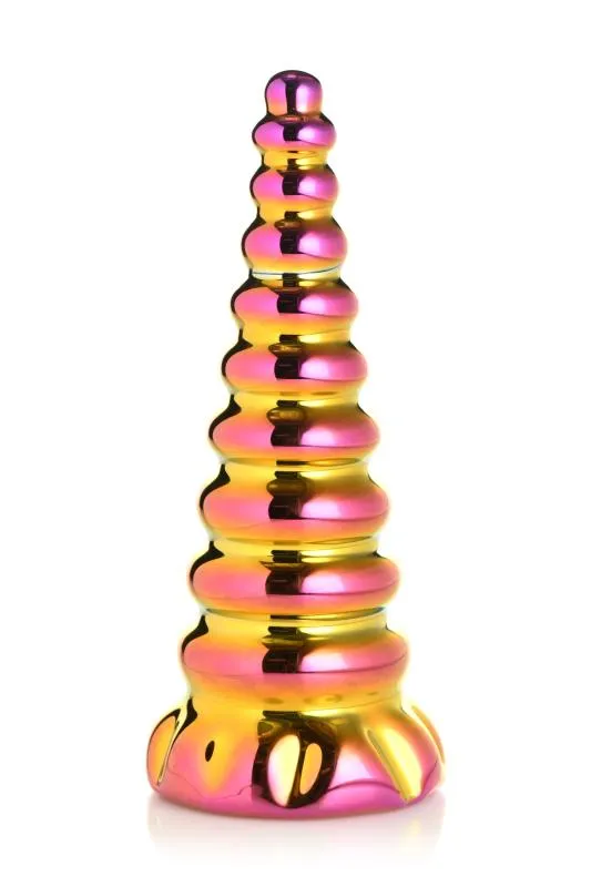 Creature Cocks - Dildo en Verre Arc-en-ciel Crépusculaire