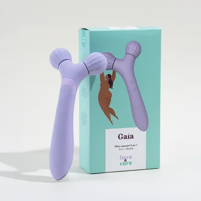 Vibromasseur 2-en-1 Gaïa Love&Care