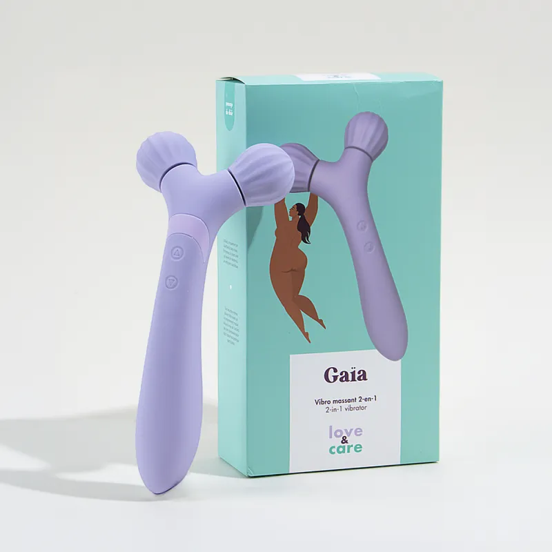Vibromasseur 2-en-1 Gaïa Love&Care