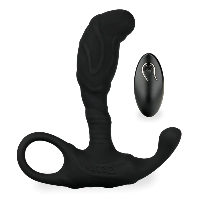 Vibromasseur anal Stimulateur de prostate télécommandé Genius - Noir