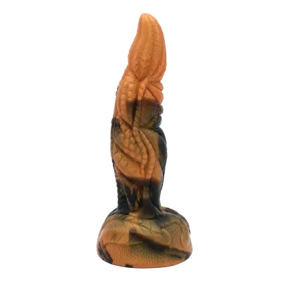 Godemichet Fantasy Tyrannosaure Bicolore Silicone 20,5 cm - Power Monsters