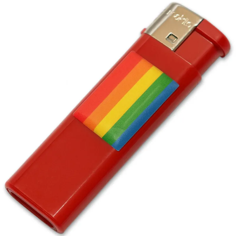 Briquet rouge avec drapeau LGBT - Pride