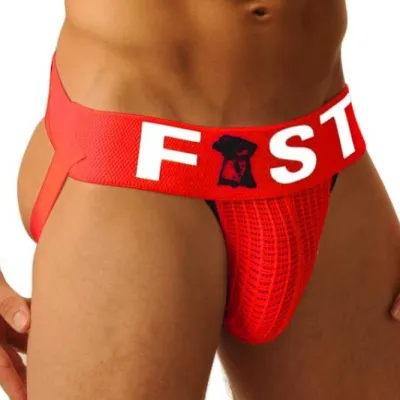 Fist Jockstrap FIST LOGO Rouge