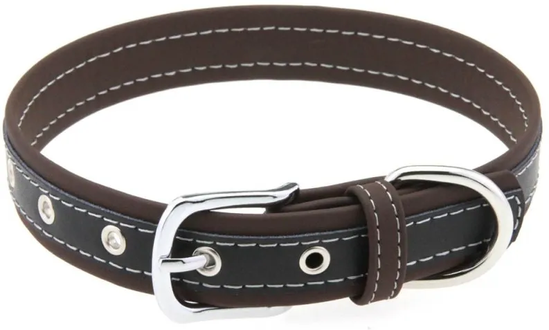 Collier Bicolore Simili CONTRASTED Marron