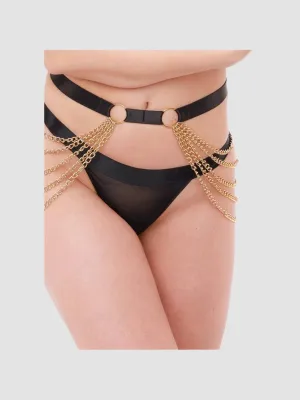 Ceinture chaines Luxury Chain noir & or